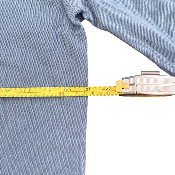 Vintage Polo Ralph Lauren Long Sleeve Shirt Mens Size M Blue Orange Pony Cotton - Picture 8 of 9